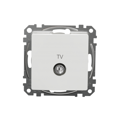 Sedna Design & Elements Gniazdo antenowe TV przelotowe 10dB białe SDD111478 SCHNEIDER (SDD111478)